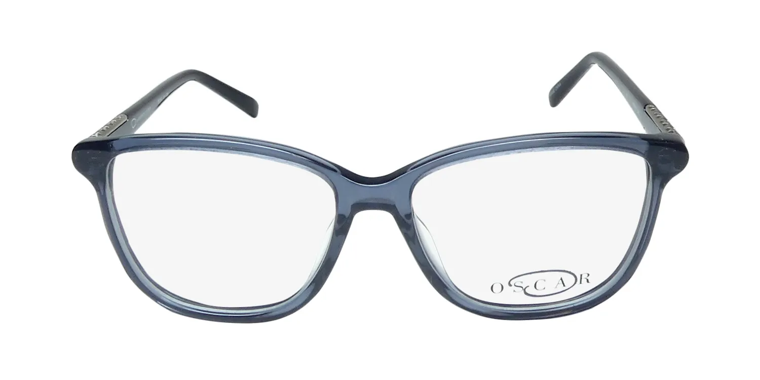 Oscar de la Renta Osl 465 414 Eyeglasses Crystal Slate 53mm 3