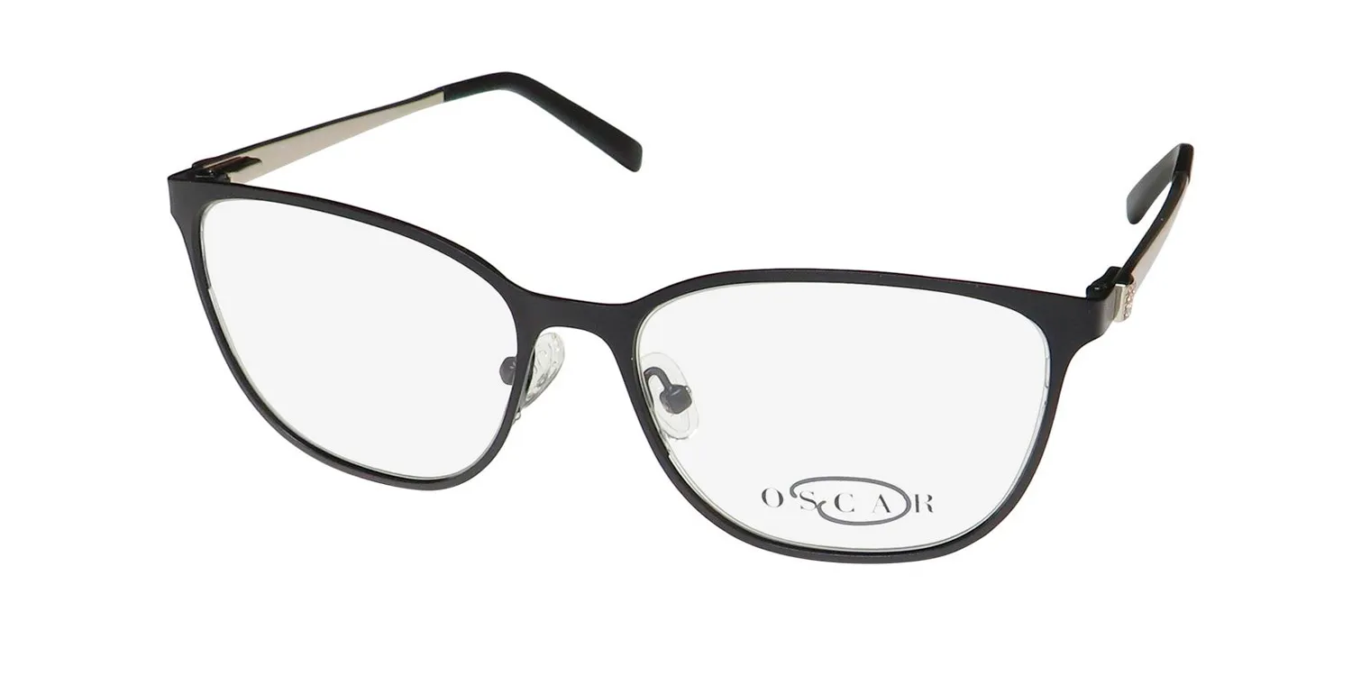 Oscar de la Renta Osl 469 002 Eyeglasses Semi Matte Black 52mm