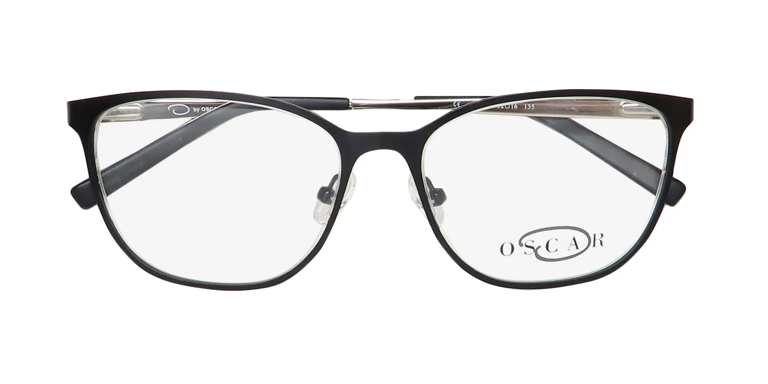 Oscar de la Renta Osl 469 002 Eyeglasses Semi Matte Black 52mm 2