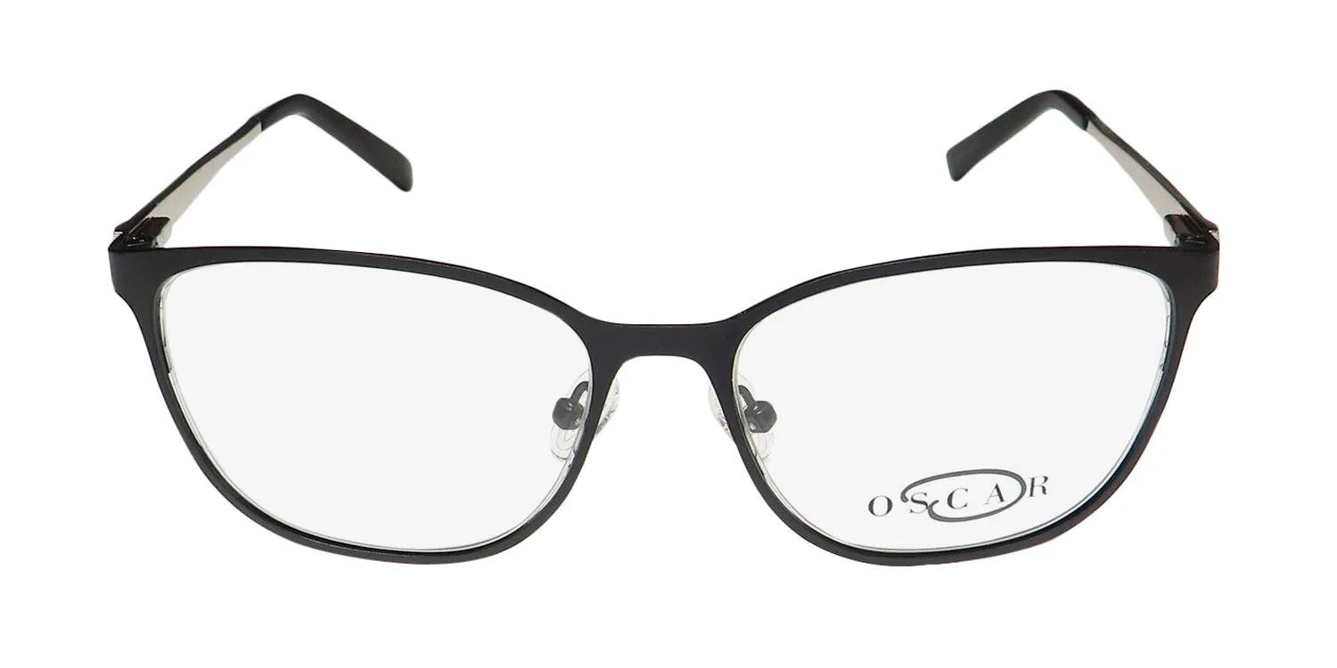 Oscar de la Renta Osl 469 002 Eyeglasses Semi Matte Black 52mm 3