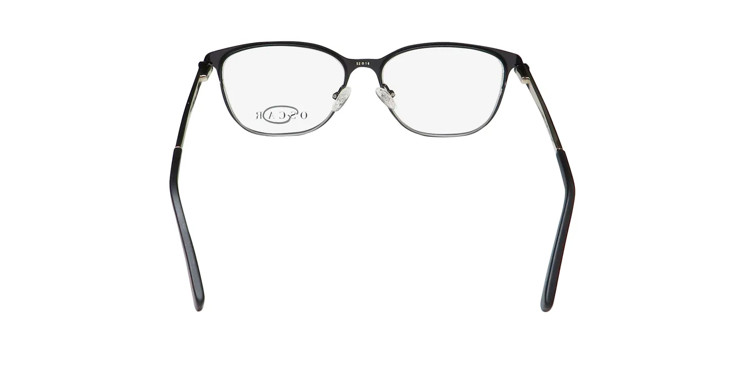 Oscar de la Renta Osl 469 002 Eyeglasses Semi Matte Black 52mm 5
