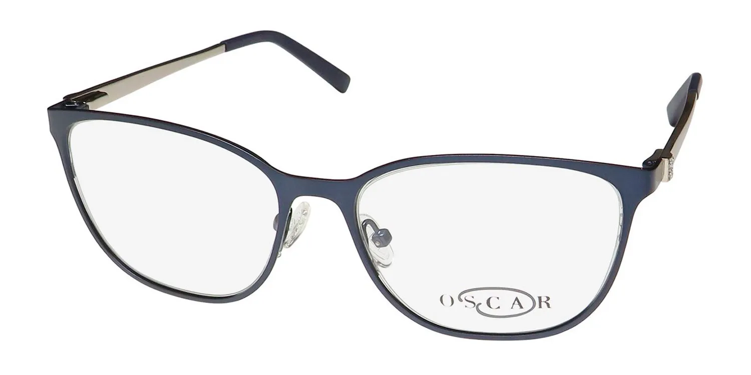Oscar de la Renta Osl 469 414 Eyeglasses Semi Matte Navy 52mm