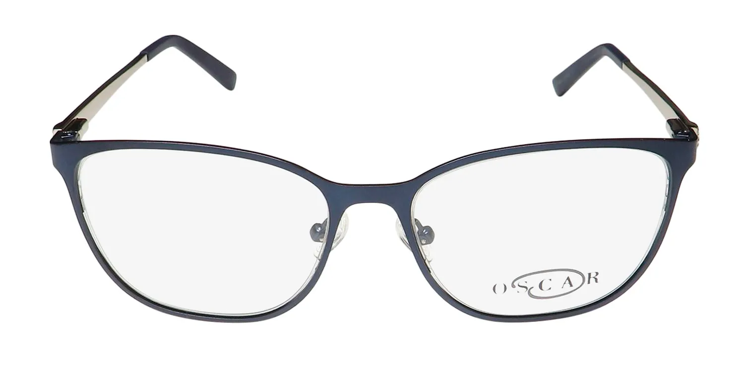 Oscar de la Renta Osl 469 414 Eyeglasses Semi Matte Navy 52mm 3