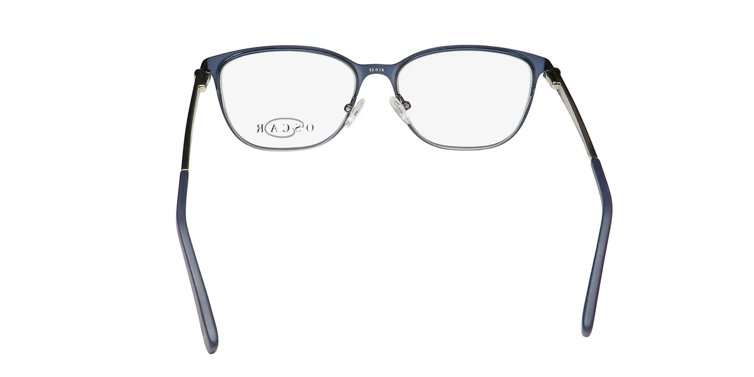 Oscar de la Renta Osl 469 414 Eyeglasses Semi Matte Navy 52mm 5