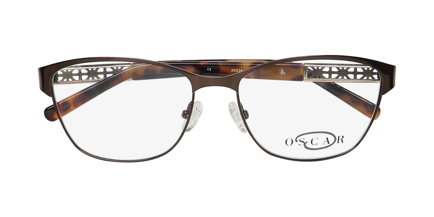 Oscar de la Renta Osl 467 210 Eyeglasses Shiny Brown 53mm 2