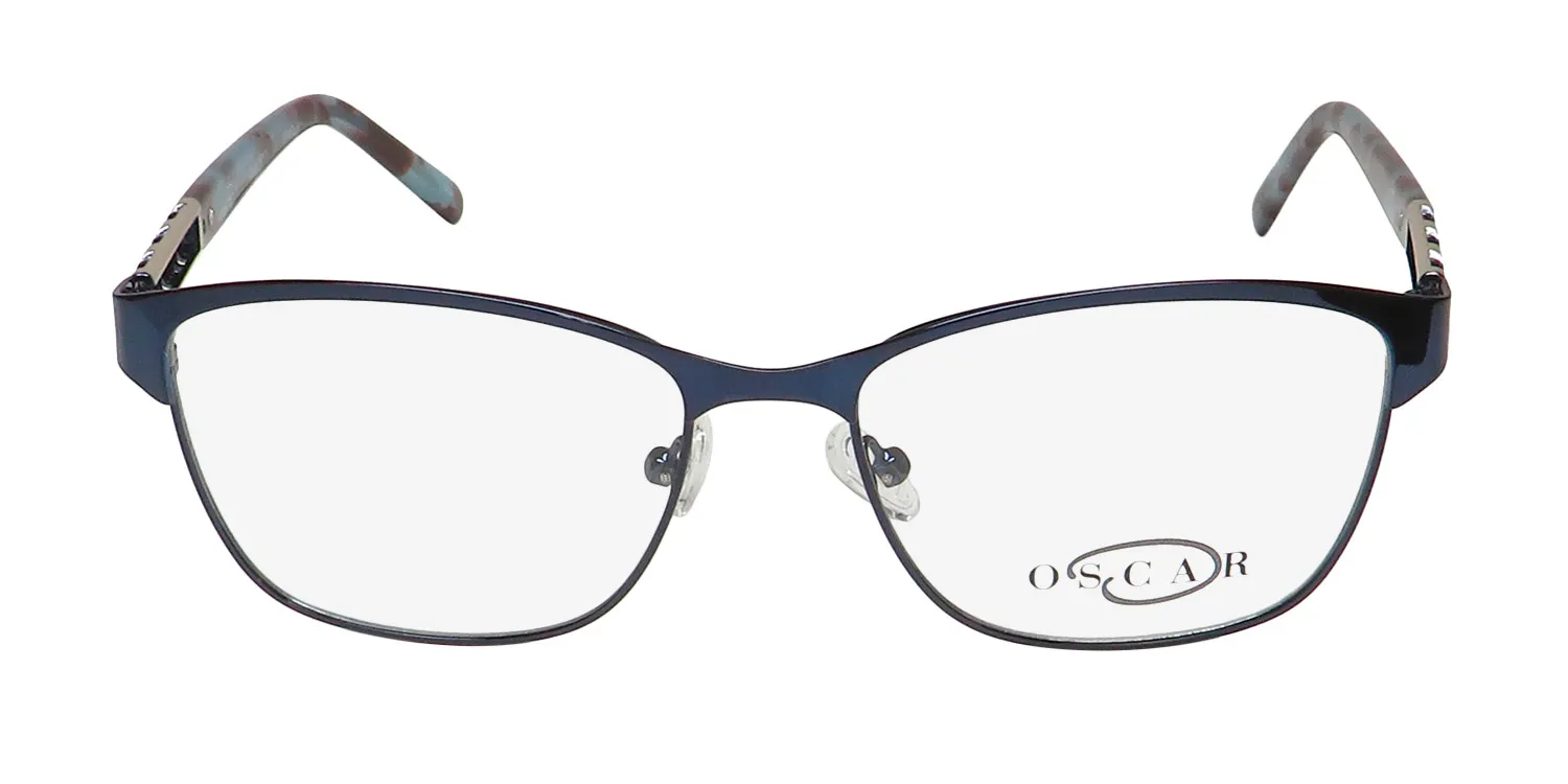 Oscar de la Renta Osl 467 414 Eyeglasses Shiny Navy 53mm 3