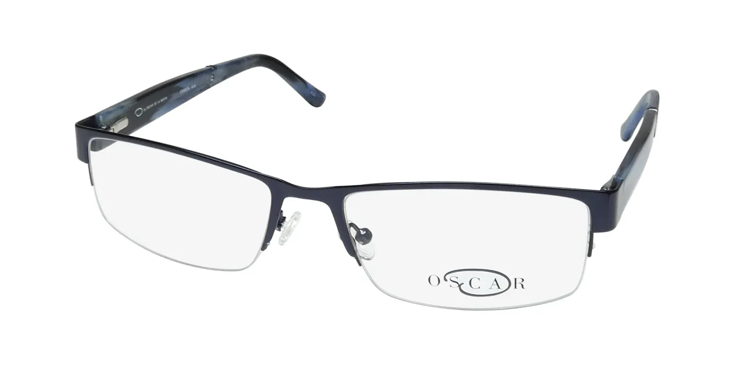 Oscar de la Renta Osm 824 414 Eyeglasses Semi Matte Navy 56mm