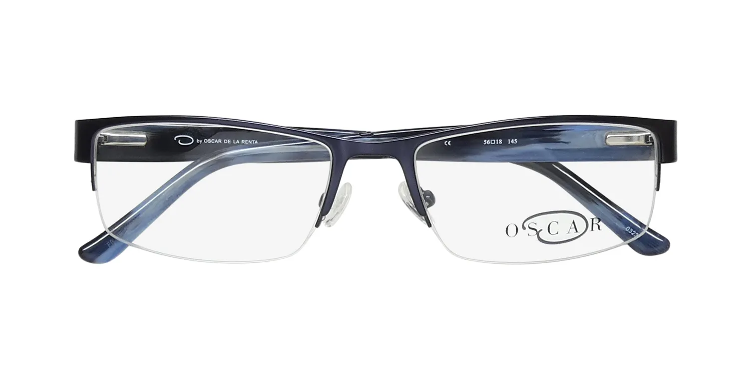 Oscar de la Renta Osm 824 414 Eyeglasses Semi Matte Navy 56mm 2