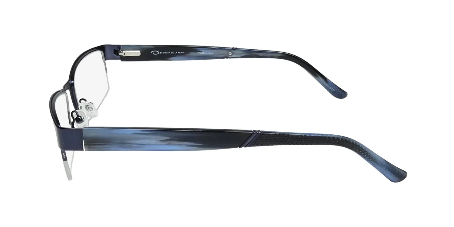Oscar de la Renta Osm 824 414 Eyeglasses Semi Matte Navy 56mm 4