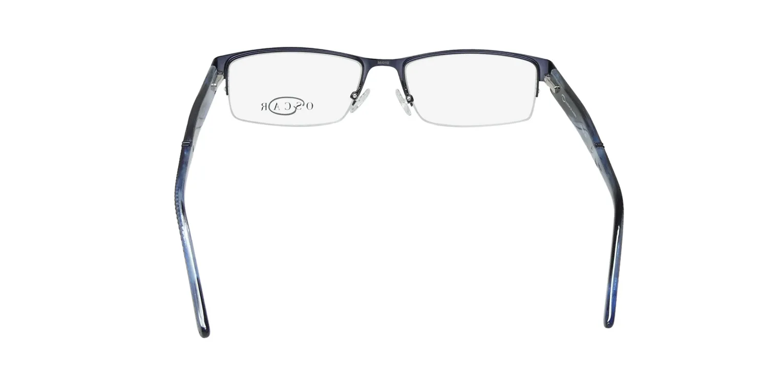 Oscar de la Renta Osm 824 414 Eyeglasses Semi Matte Navy 56mm 5