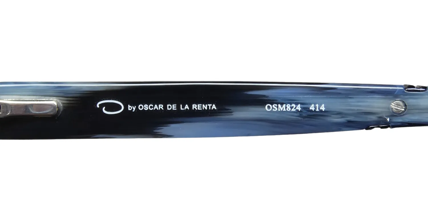 Oscar de la Renta Osm 824 414 Eyeglasses Semi Matte Navy 56mm 7