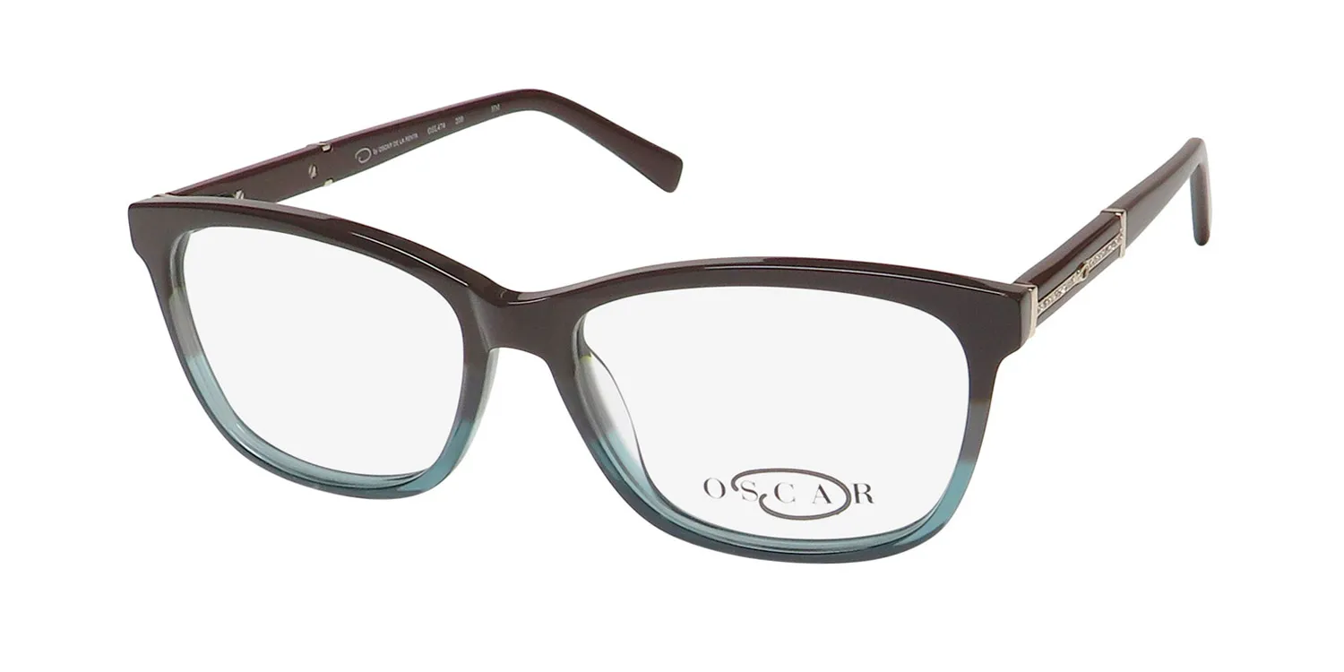 Oscar de la Renta Osl 474 200 Eyeglasses Brown Gradient 53mm