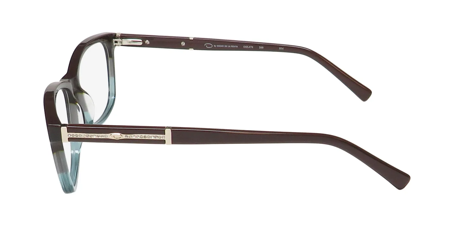 Oscar de la Renta Osl 474 200 Eyeglasses Brown Gradient 53mm 4