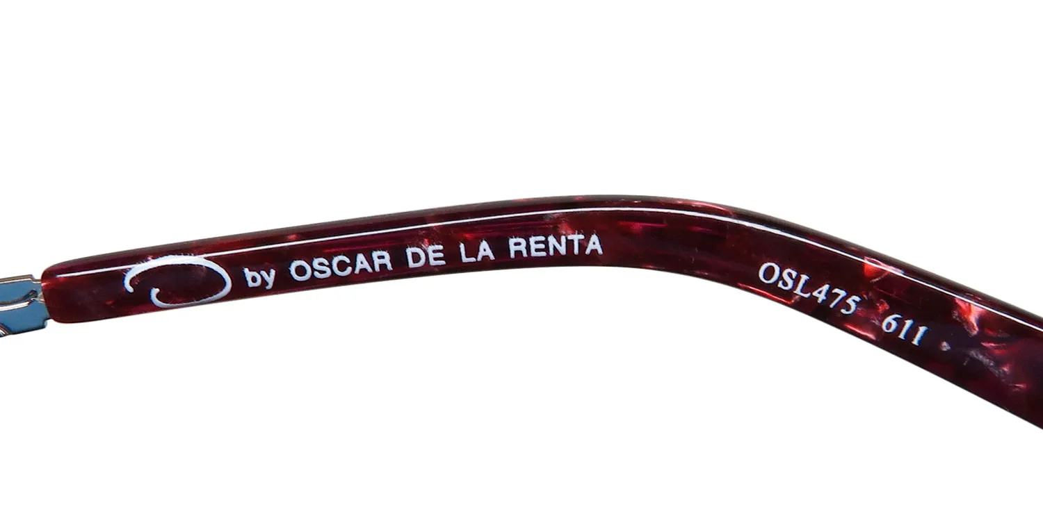 Oscar de la Renta Osl 475 611 Eyeglasses Semi Matte Red 53mm 7