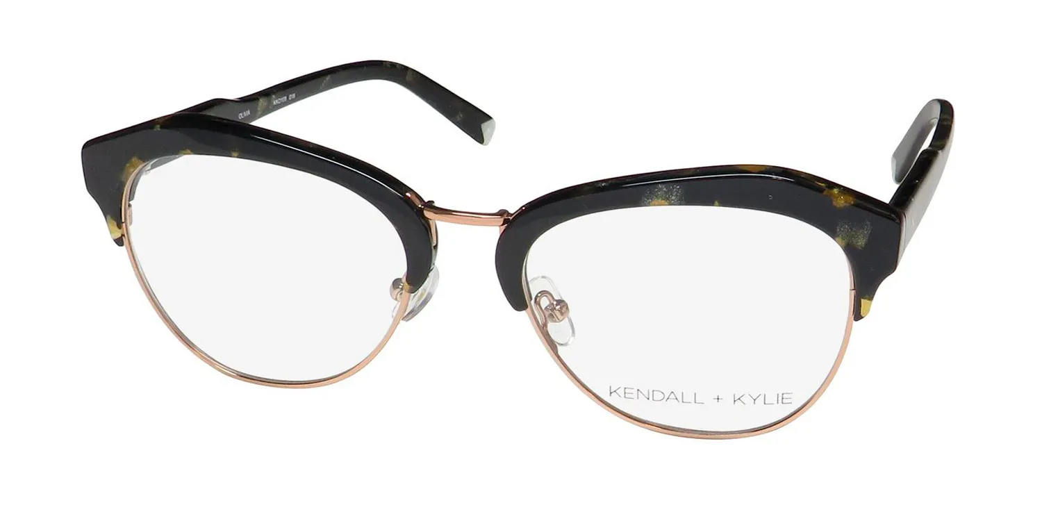 Kendall + Kylie Kko108 Olivia 018 Eyeglasses Black 52mm