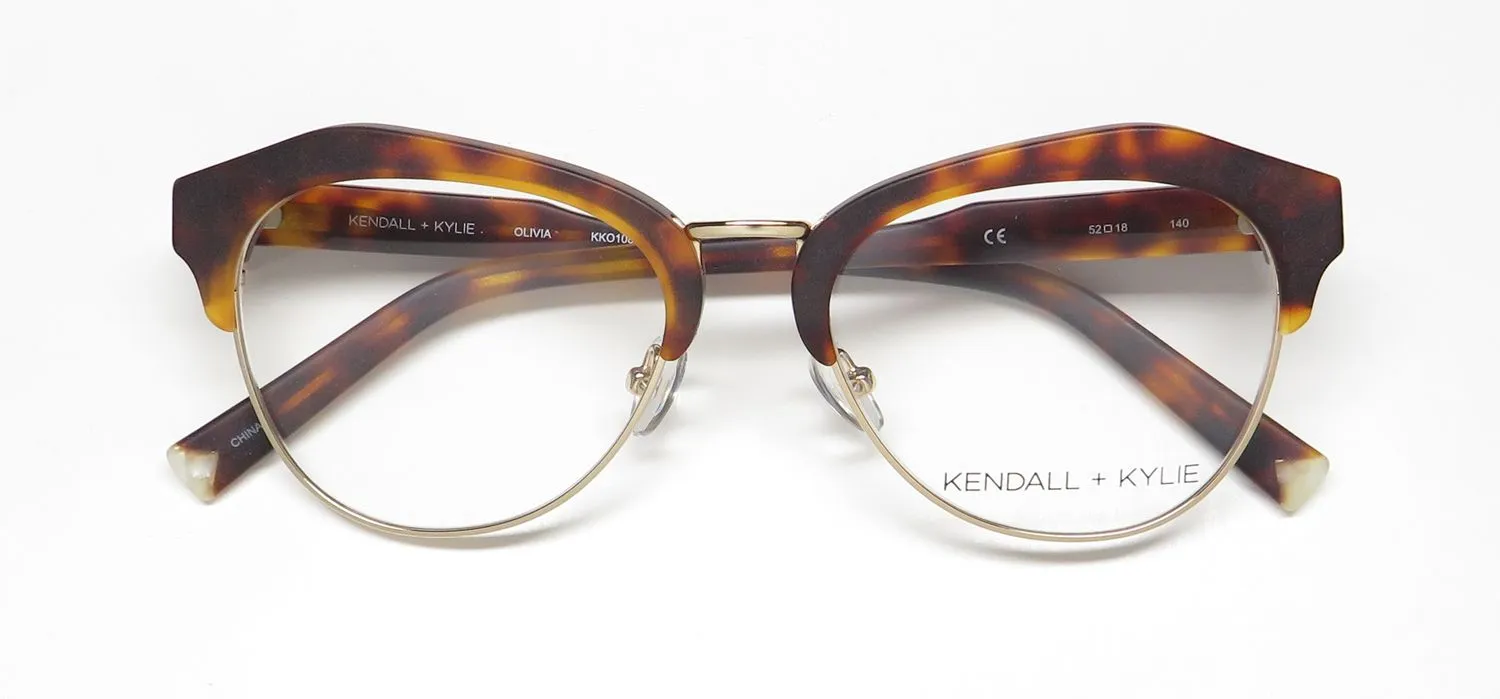 Kendall + Kylie Kko108 Olivia 215 Eyeglasses Dark Tortoise 52mm 2