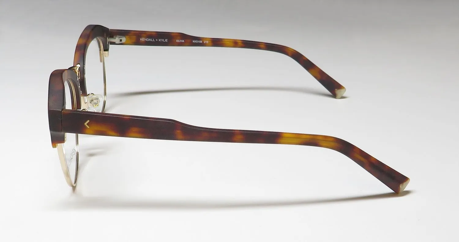 Kendall + Kylie Kko108 Olivia 215 Eyeglasses Dark Tortoise 52mm 4