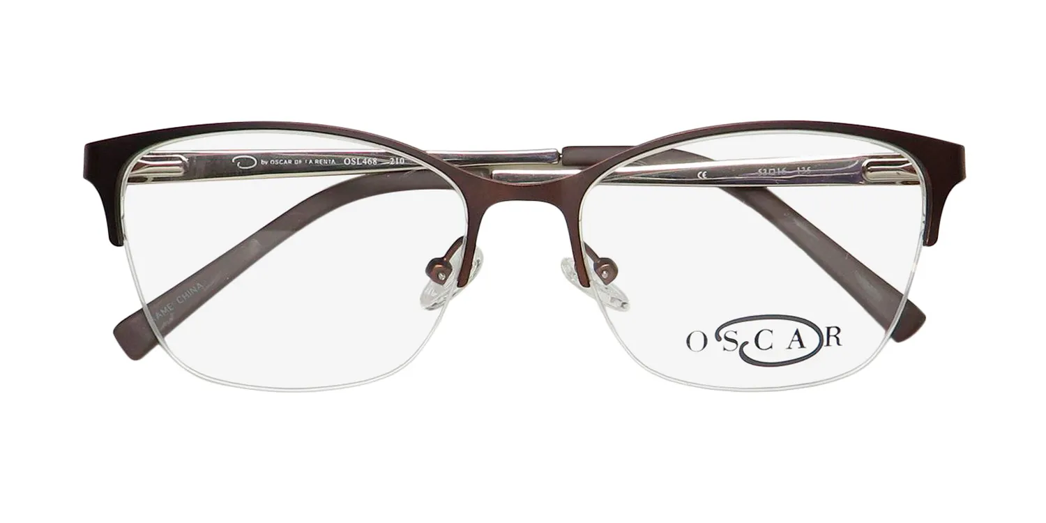 Oscar de la Renta Osl 468 210 Eyeglasses Semi Matte Brown 53mm 2