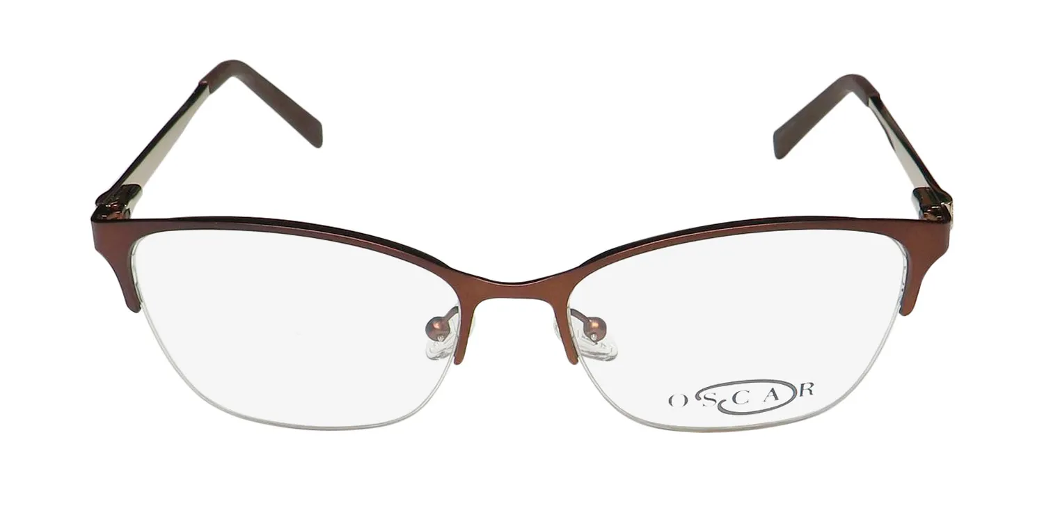 Oscar de la Renta Osl 468 210 Eyeglasses Semi Matte Brown 53mm 3