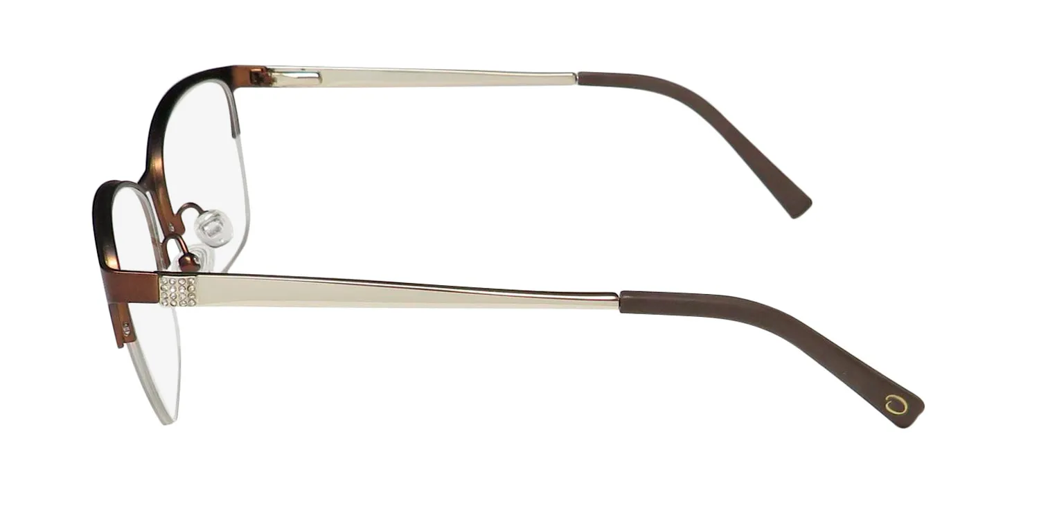 Oscar de la Renta Osl 468 210 Eyeglasses Semi Matte Brown 53mm 4