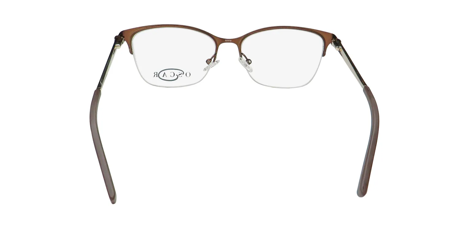 Oscar de la Renta Osl 468 210 Eyeglasses Semi Matte Brown 53mm 5