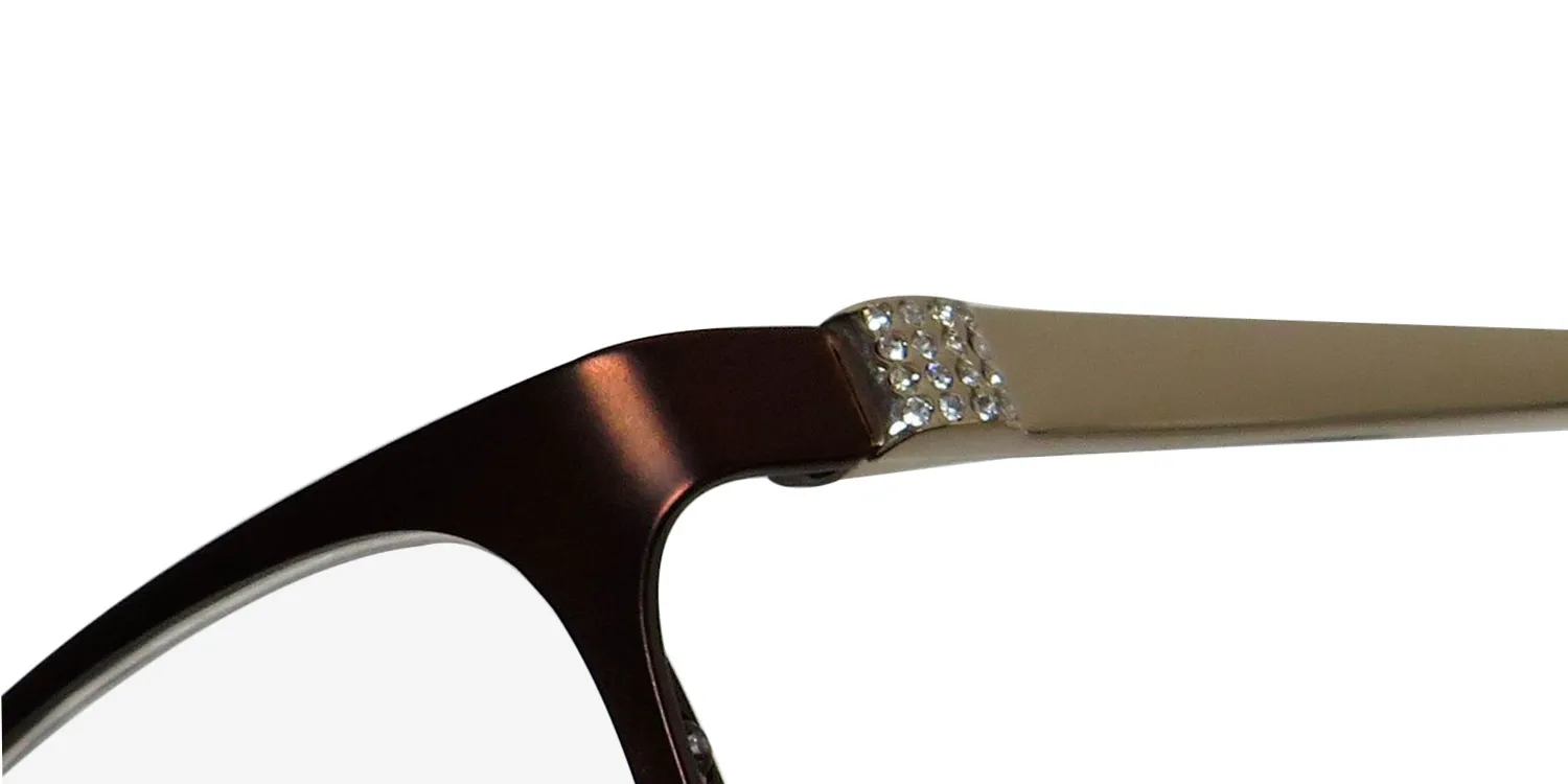 Oscar de la Renta Osl 468 210 Eyeglasses Semi Matte Brown 53mm 6