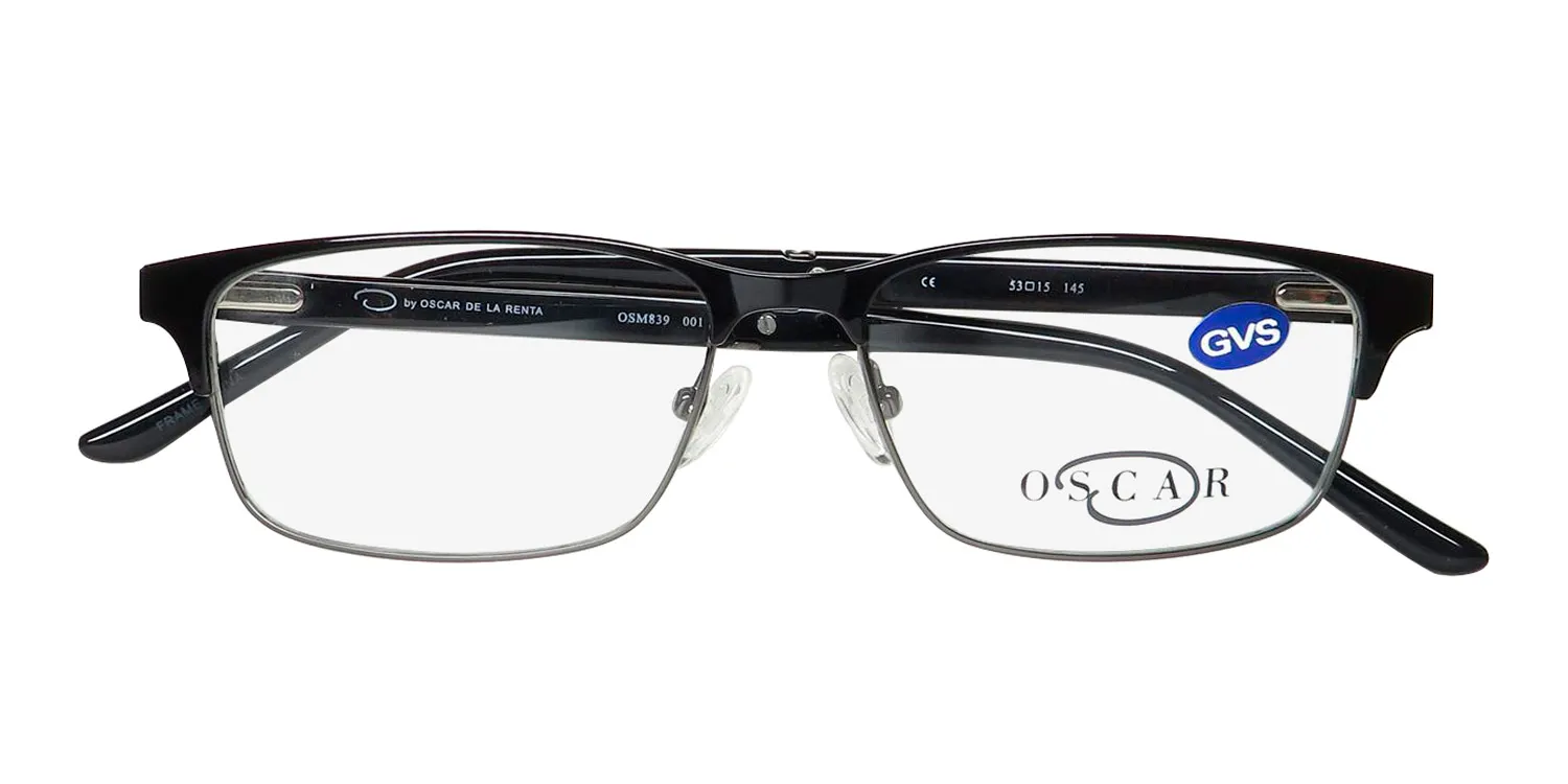 Oscar de la Renta Osm 839 001 Eyeglasses Shiny Black 53mm 2