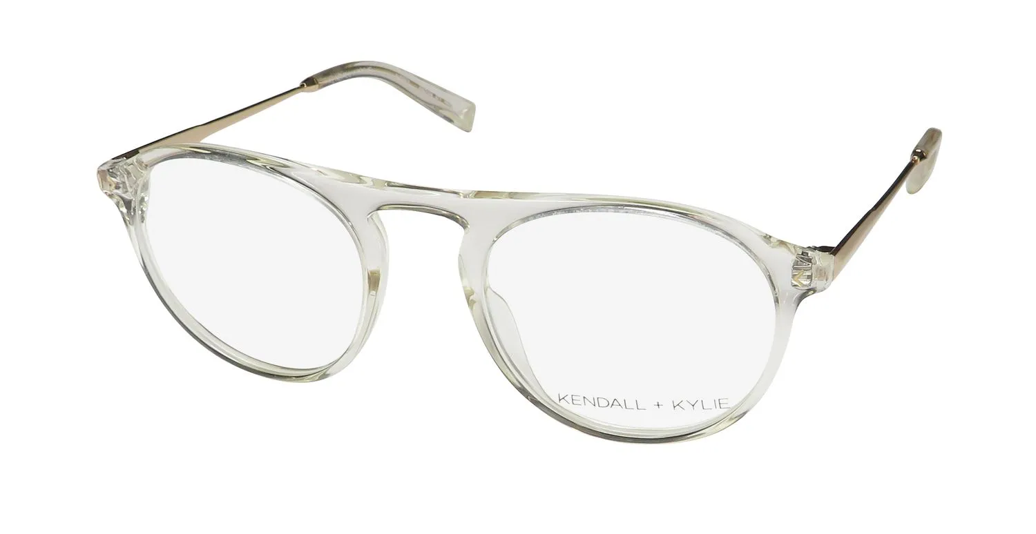 Kendall + Kylie Kko104 Audrey 971 Eyeglasses Crystal 50mm Unisex