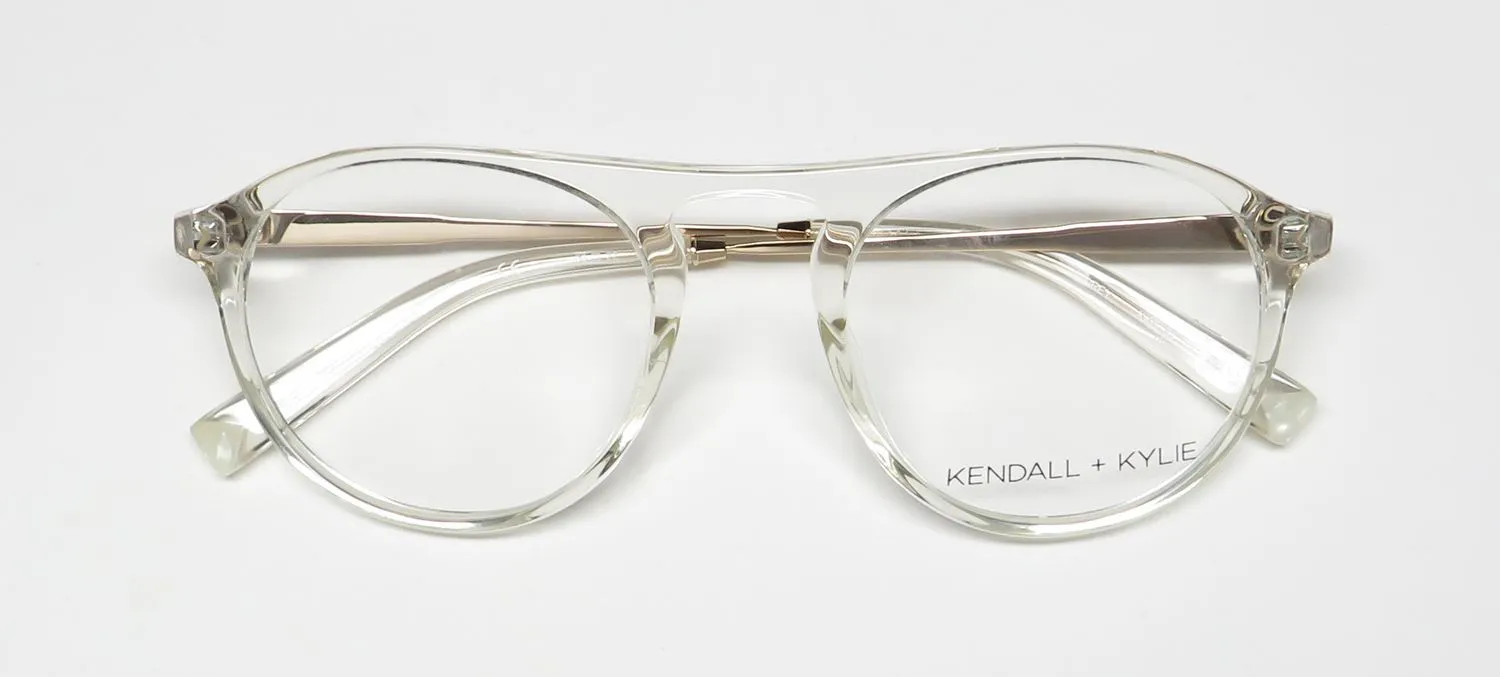 Kendall + Kylie Kko104 Audrey 971 Eyeglasses Crystal 50mm Unisex 2