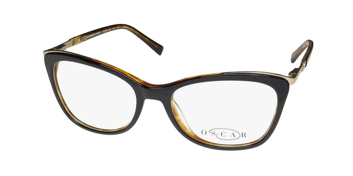 Oscar de la Renta Osl 472 001 Eyeglasses Black Tortoise 53mm
