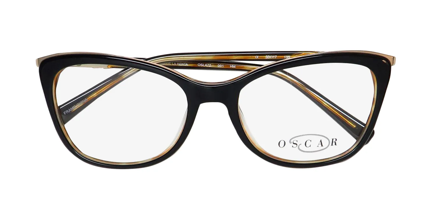 Oscar de la Renta Osl 472 001 Eyeglasses Black Tortoise 53mm 2