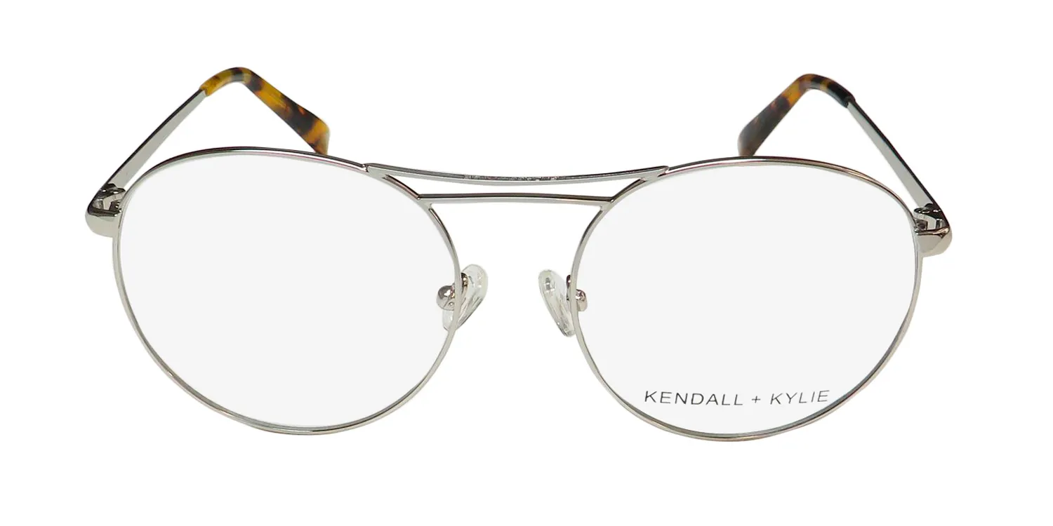 Kendall + Kylie Kko131 Nikki 045 Eyeglasses Silver 50mm 3