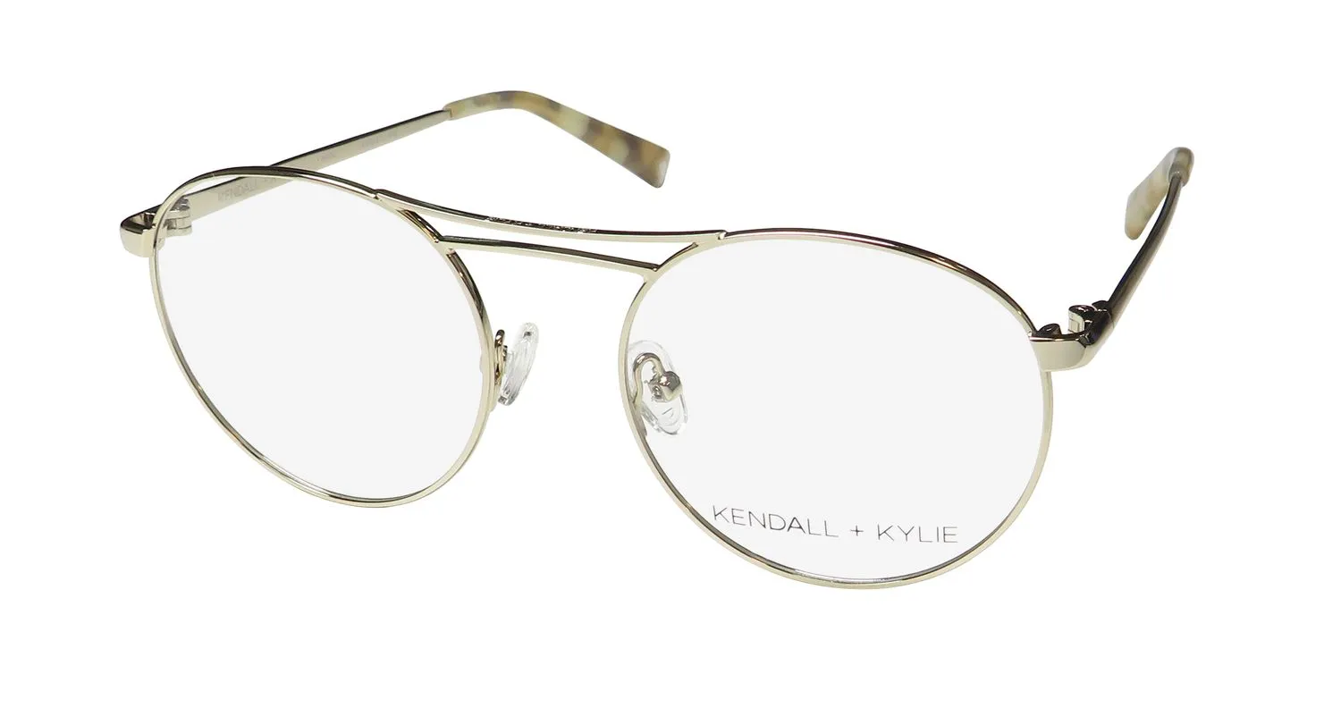 Kendall + Kylie Kko131 Nikki 718 Eyeglasses Light Gold 50mm