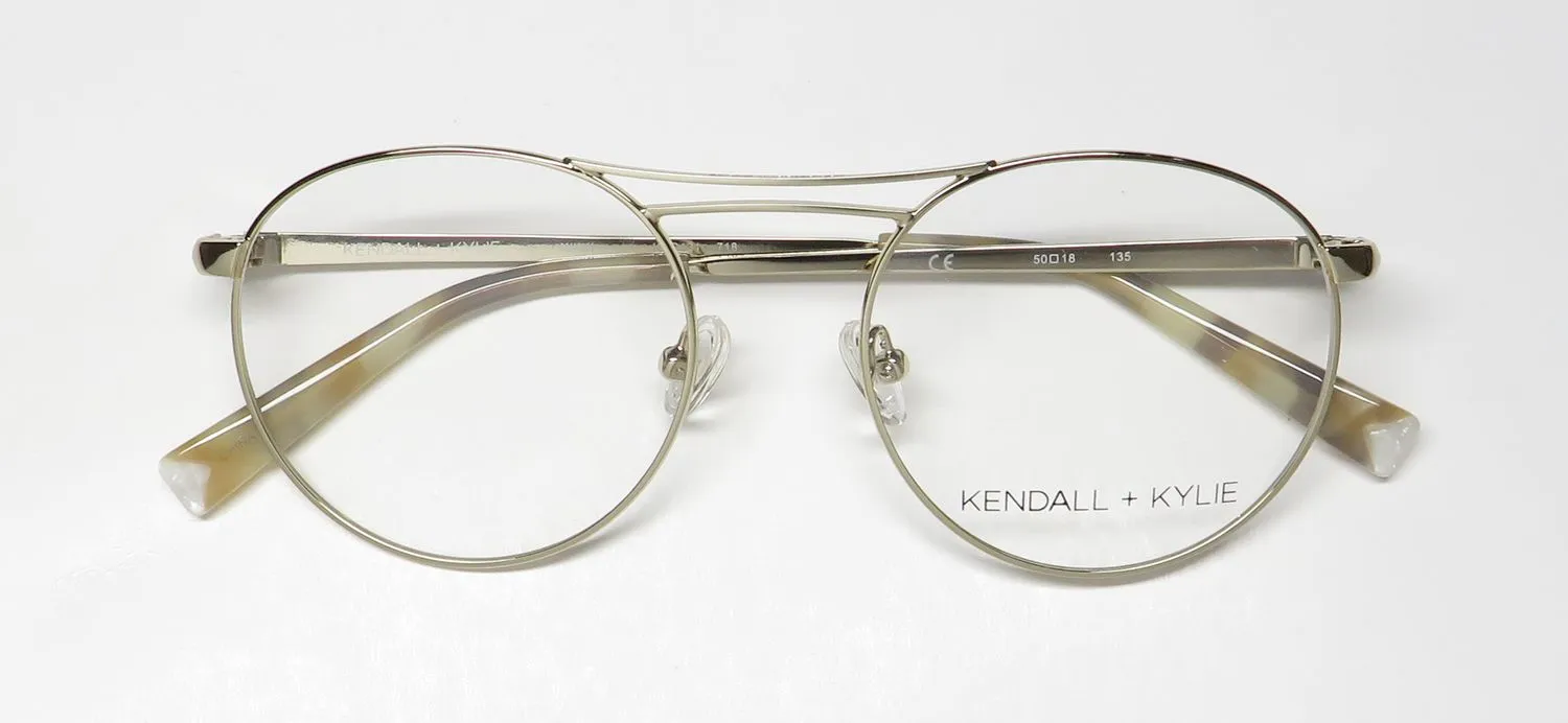 Kendall + Kylie Kko131 Nikki 718 Eyeglasses Light Gold 50mm 2