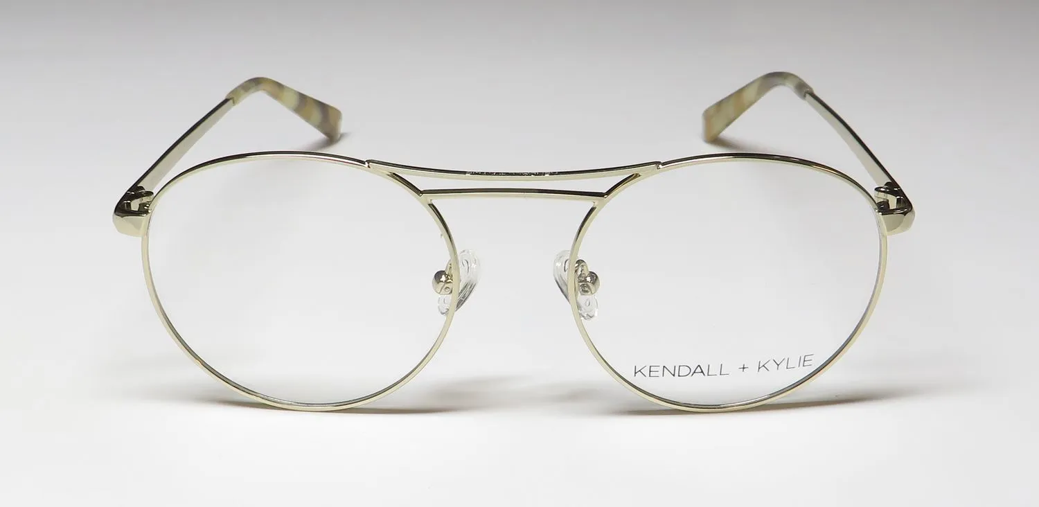Kendall + Kylie Kko131 Nikki 718 Eyeglasses Light Gold 50mm 3