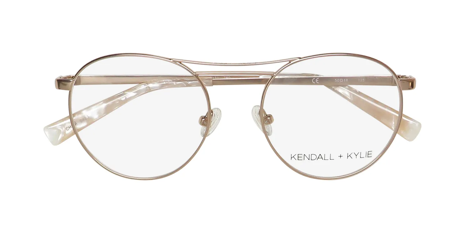 Kendall + Kylie Kko131 Nikki 780 Eyeglasses Rose Gold 50mm 2