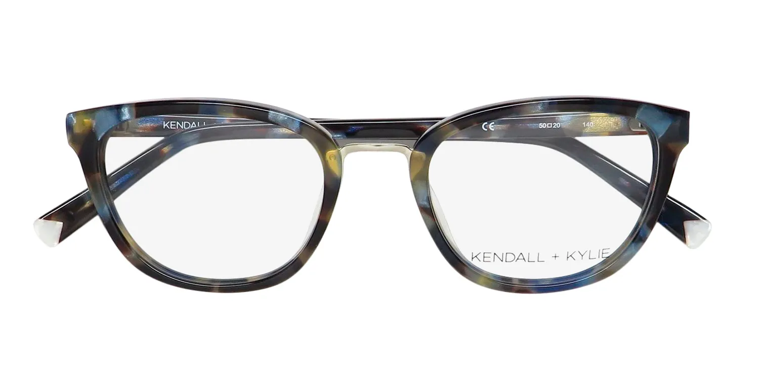 Kendall + Kylie Kko141 Rhea 423 Eyeglasses Blue 50mm 2