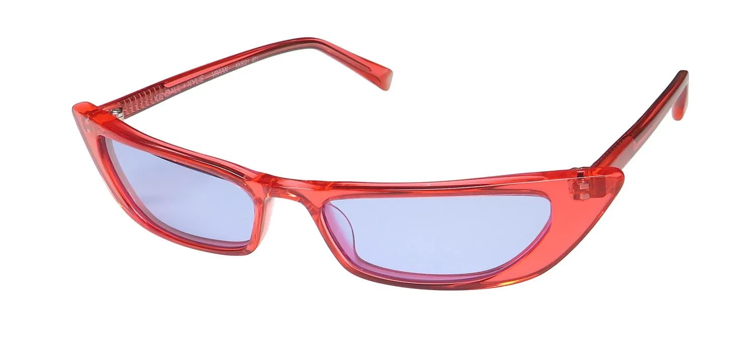 Kendall + Kylie Kk5021 Vivian 671 Sunglasses Neon Island Pink 0mm