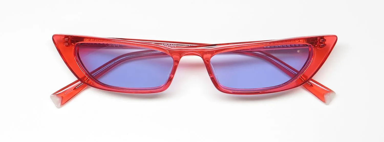 Kendall + Kylie Kk5021 Vivian 671 Sunglasses Neon Island Pink 0mm 2