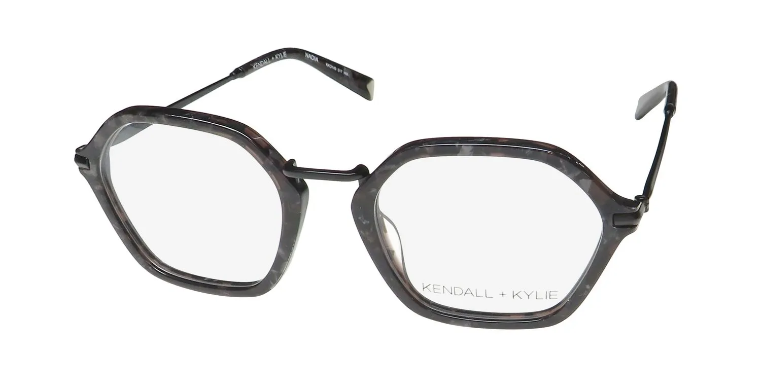 Kendall + Kylie Kko149 Nadia 017 Eyeglasses Black Pearl 50mm