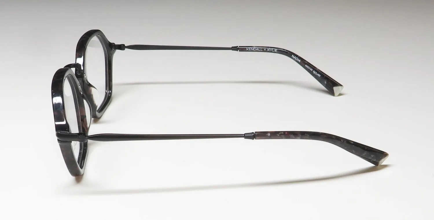 Kendall + Kylie Kko149 Nadia 017 Eyeglasses Black Pearl 50mm 4
