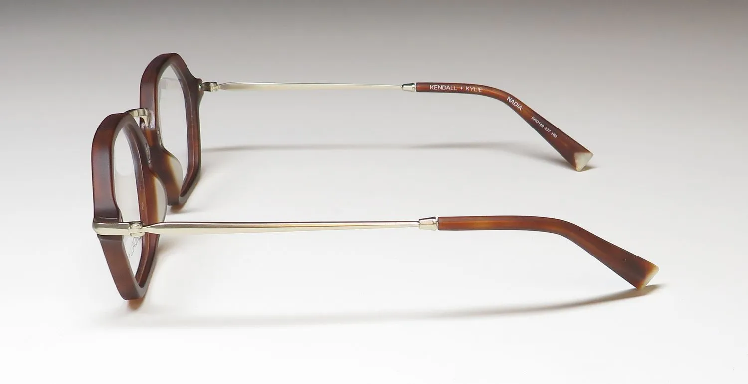 Kendall + Kylie Kko149 Nadia 237 Eyeglasses Caramel Tortoise 50mm 4