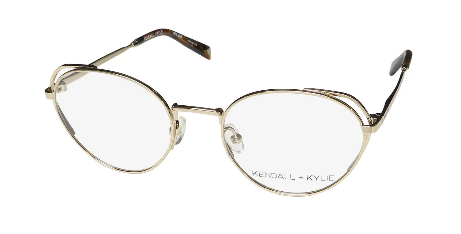 Kendall + Kylie Kko142 Helena 770 Eyeglasses Classic Gold 50mm