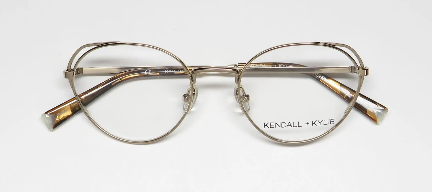 Kendall + Kylie Kko142 Helena 770 Eyeglasses Classic Gold 50mm 2