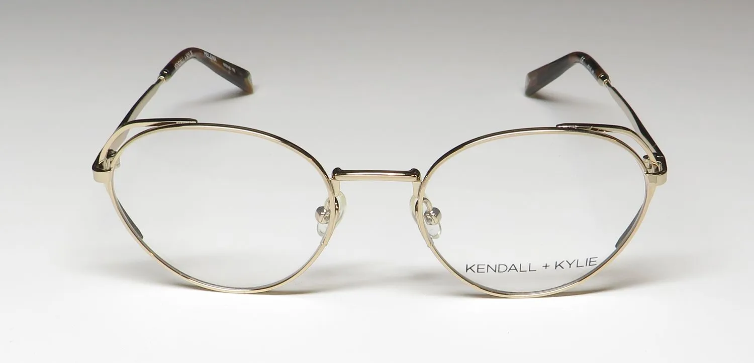 Kendall + Kylie Kko142 Helena 770 Eyeglasses Classic Gold 50mm 3