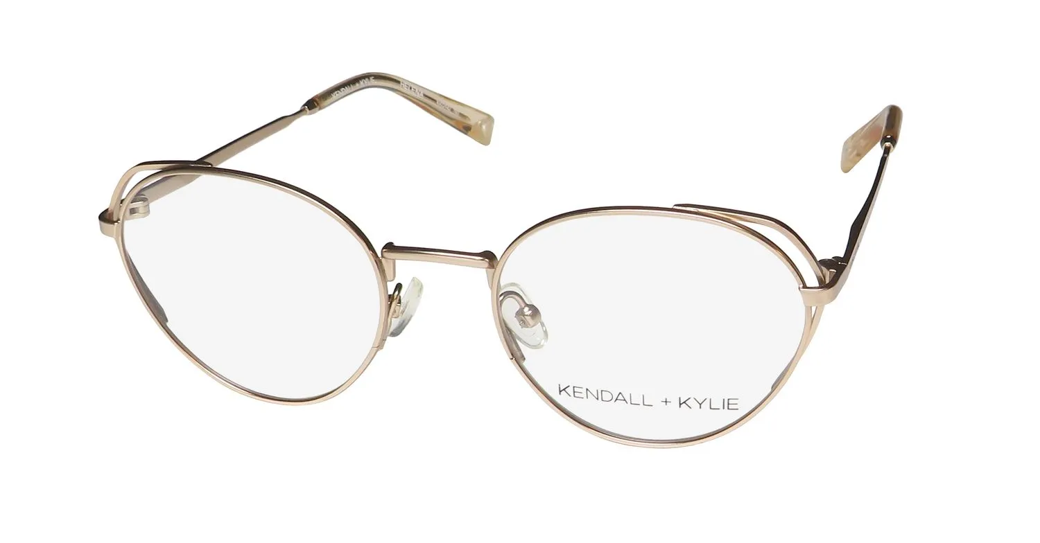 Kendall + Kylie Kko142 Helena 780 Eyeglasses Rose Gold 50mm