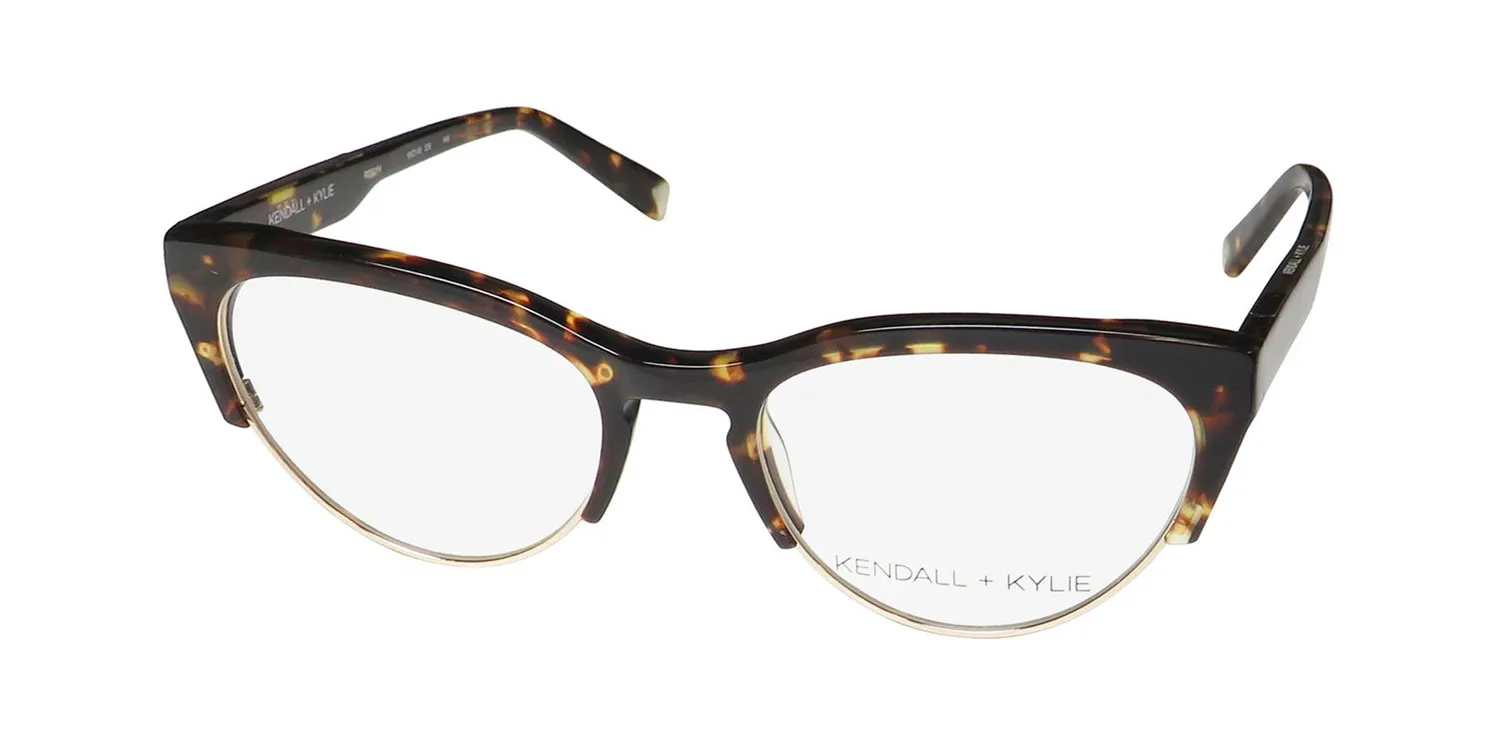 Kendall + Kylie Kko146 Roslyn 206 Eyeglasses Deep Tortoise 50mm