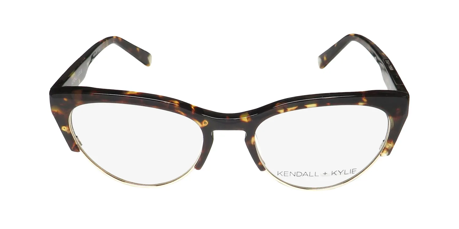 Kendall + Kylie Kko146 Roslyn 206 Eyeglasses Deep Tortoise 50mm 3
