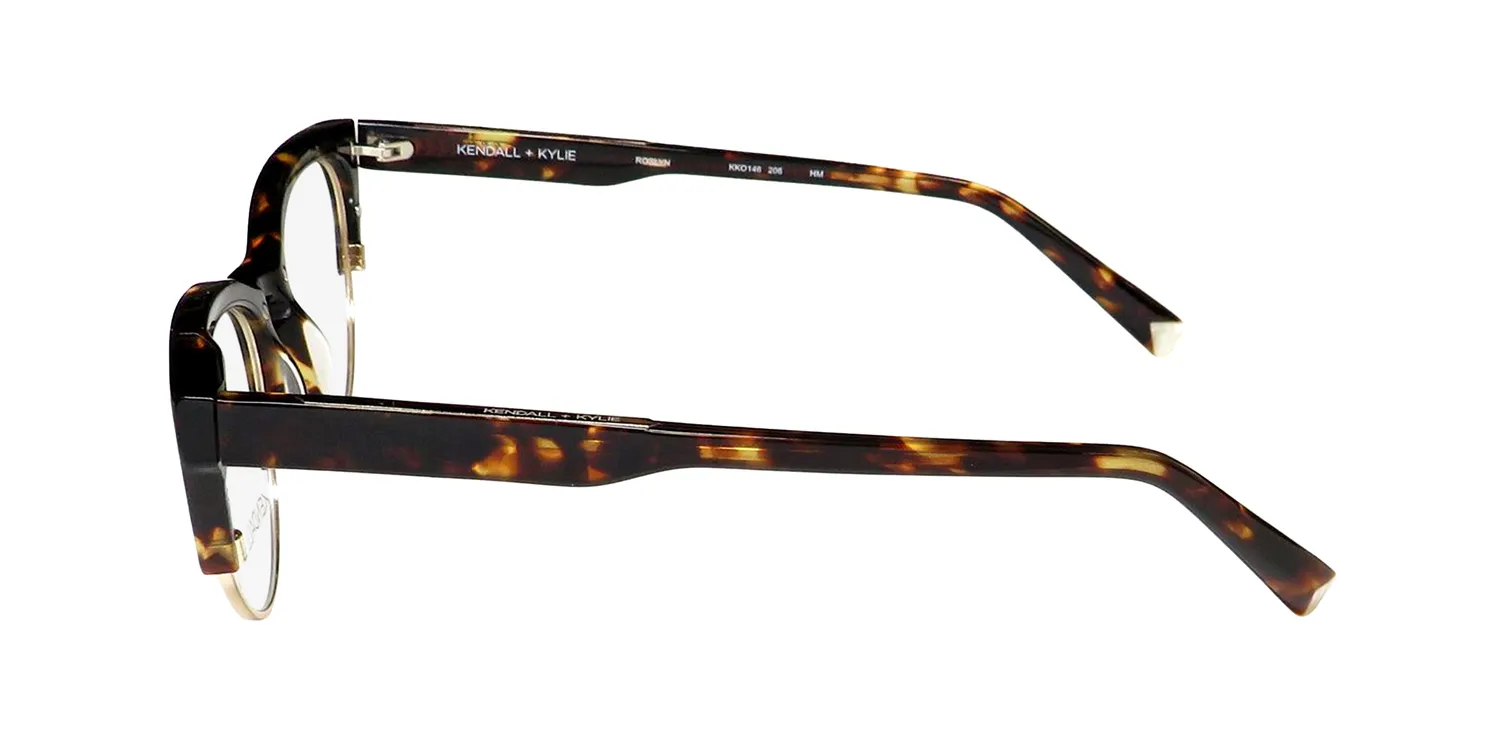 Kendall + Kylie Kko146 Roslyn 206 Eyeglasses Deep Tortoise 50mm 4