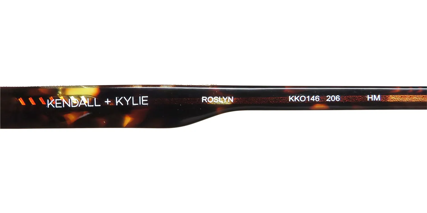 Kendall + Kylie Kko146 Roslyn 206 Eyeglasses Deep Tortoise 50mm 7